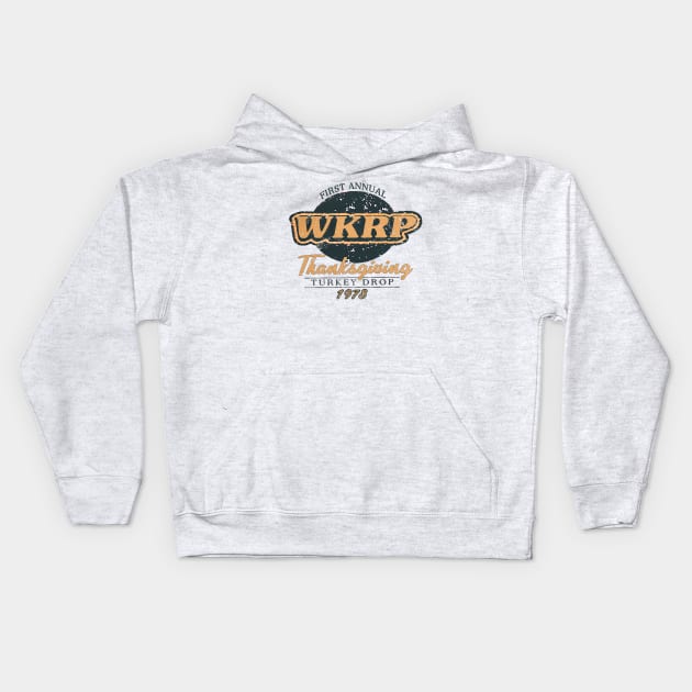 wkrp Kids Hoodie by di radio podcast